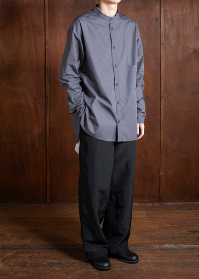 DIOMENE SNOWDROP / MICRO-EMBROIDERED STAND COLLAR SHIRT 11 RAVEN DDM-CL-0011 / DDMMARTE