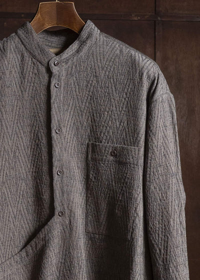 UMA WANG UM1512 TAPESTRY TOP uw083 - grey/blue