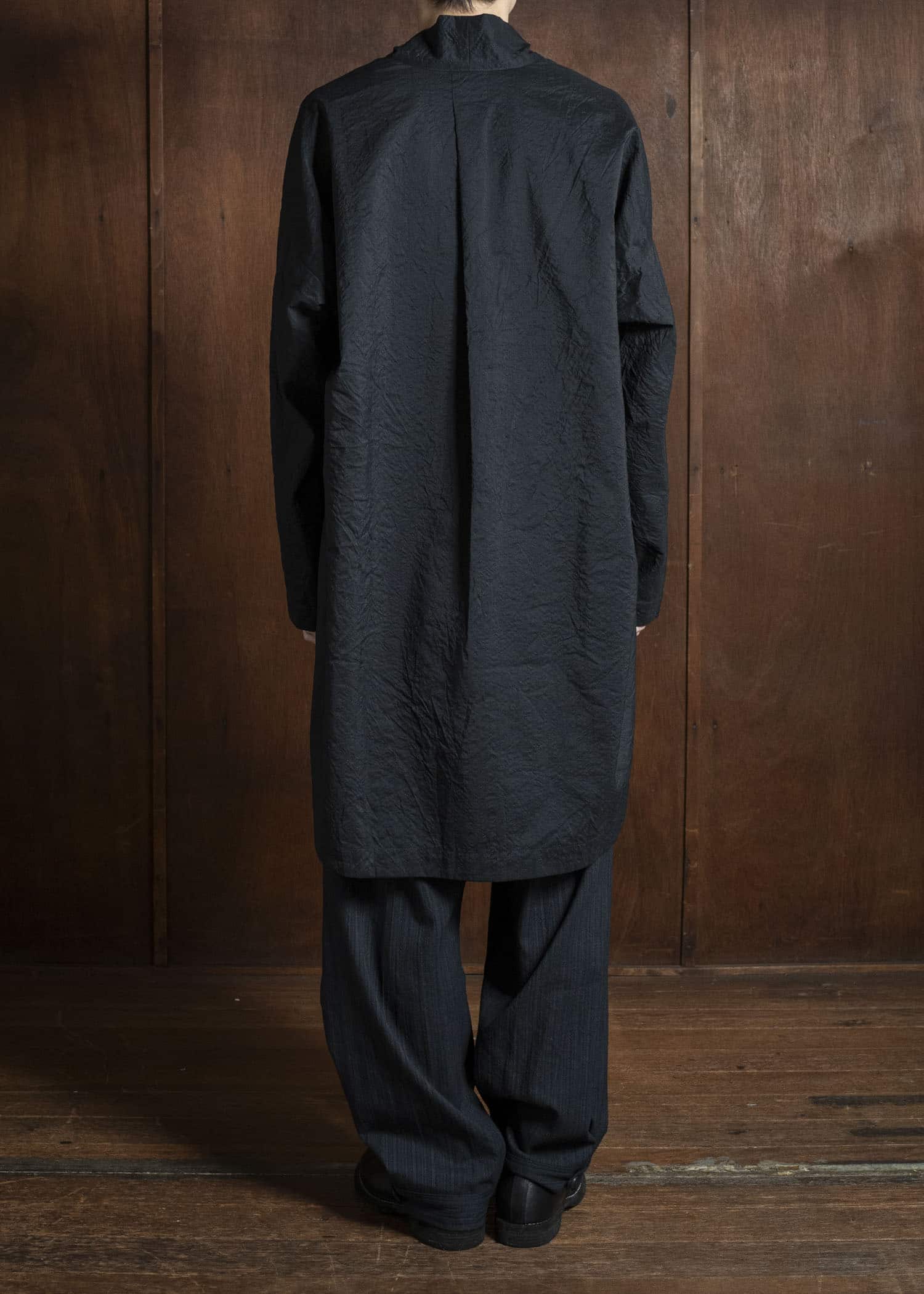 JAN-JAN VAN ESSCHE TROSERS #87 DOUBLE PLEATED TROUSERS Medium Seersucker Dark Stripe