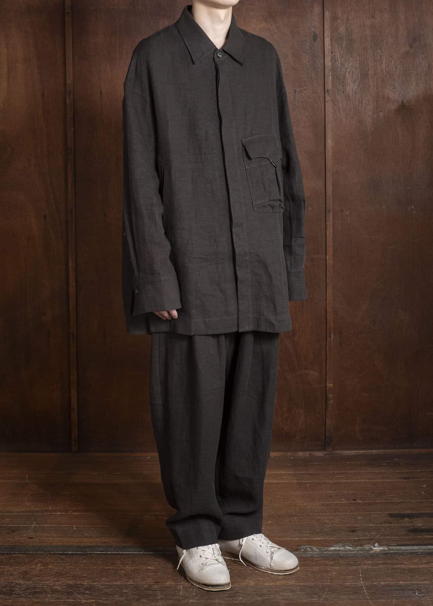 ZIGGY CHEN 0M2610552 DROP-CROTCHED TAPERED TROUSERS 85