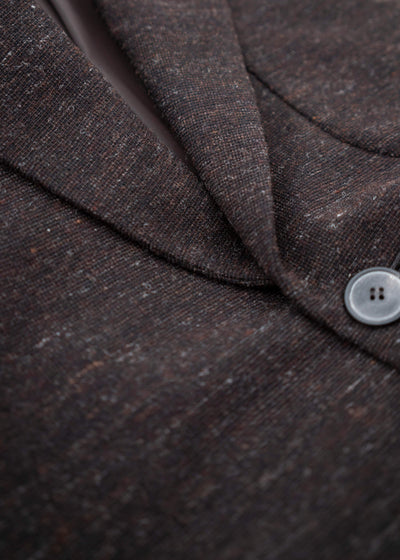 YOKO SAKAMOTO TWEED BIG JACKET / BROWN