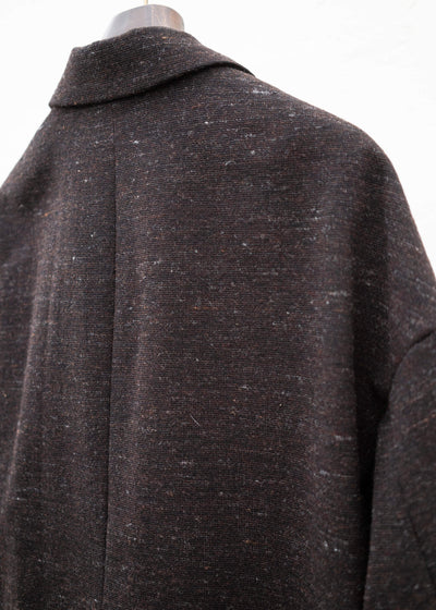 YOKO SAKAMOTO TWEED BIG JACKET / BROWN