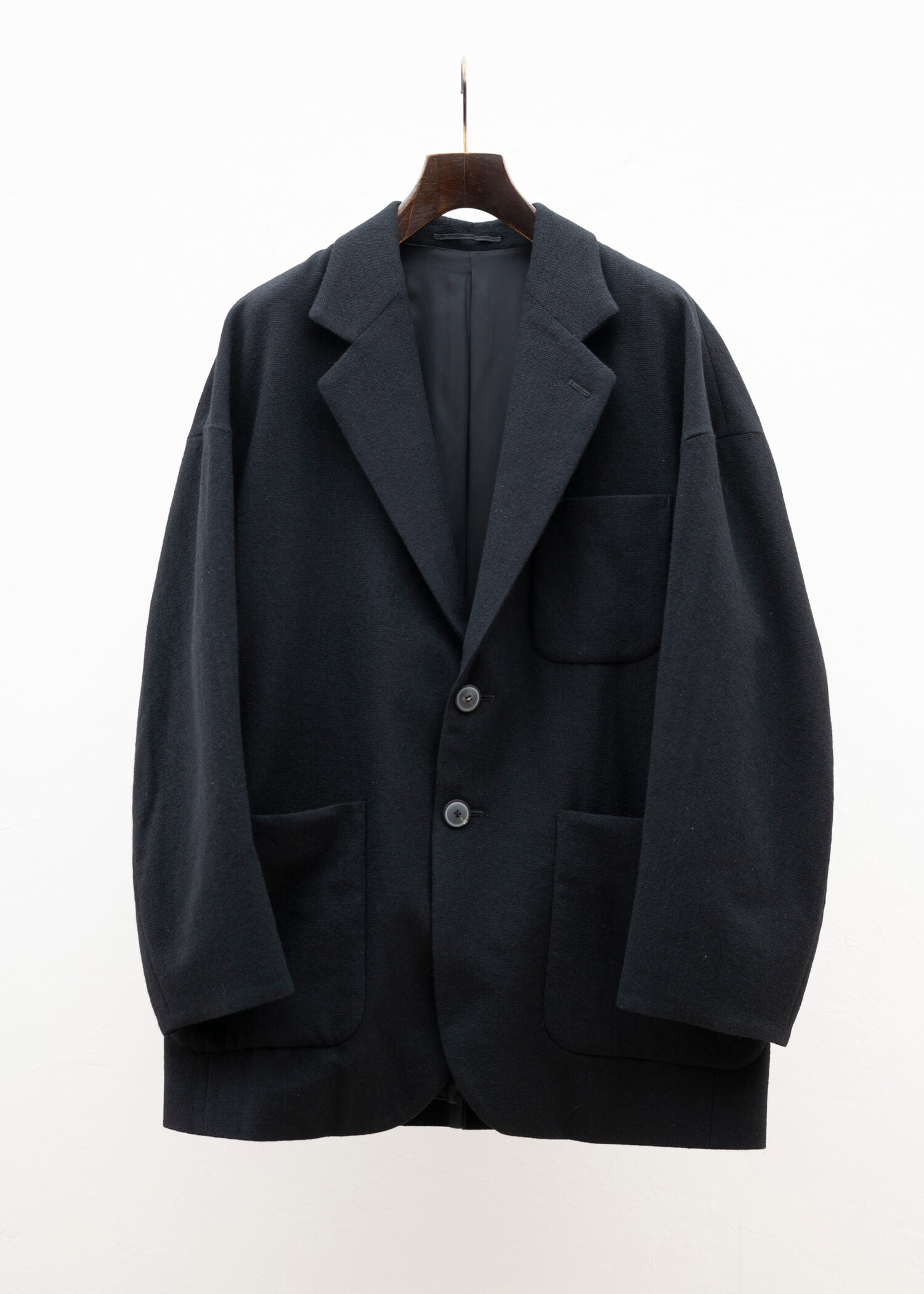 YOKO SAKAMOTO TWEED BIG JACKET / BLACK