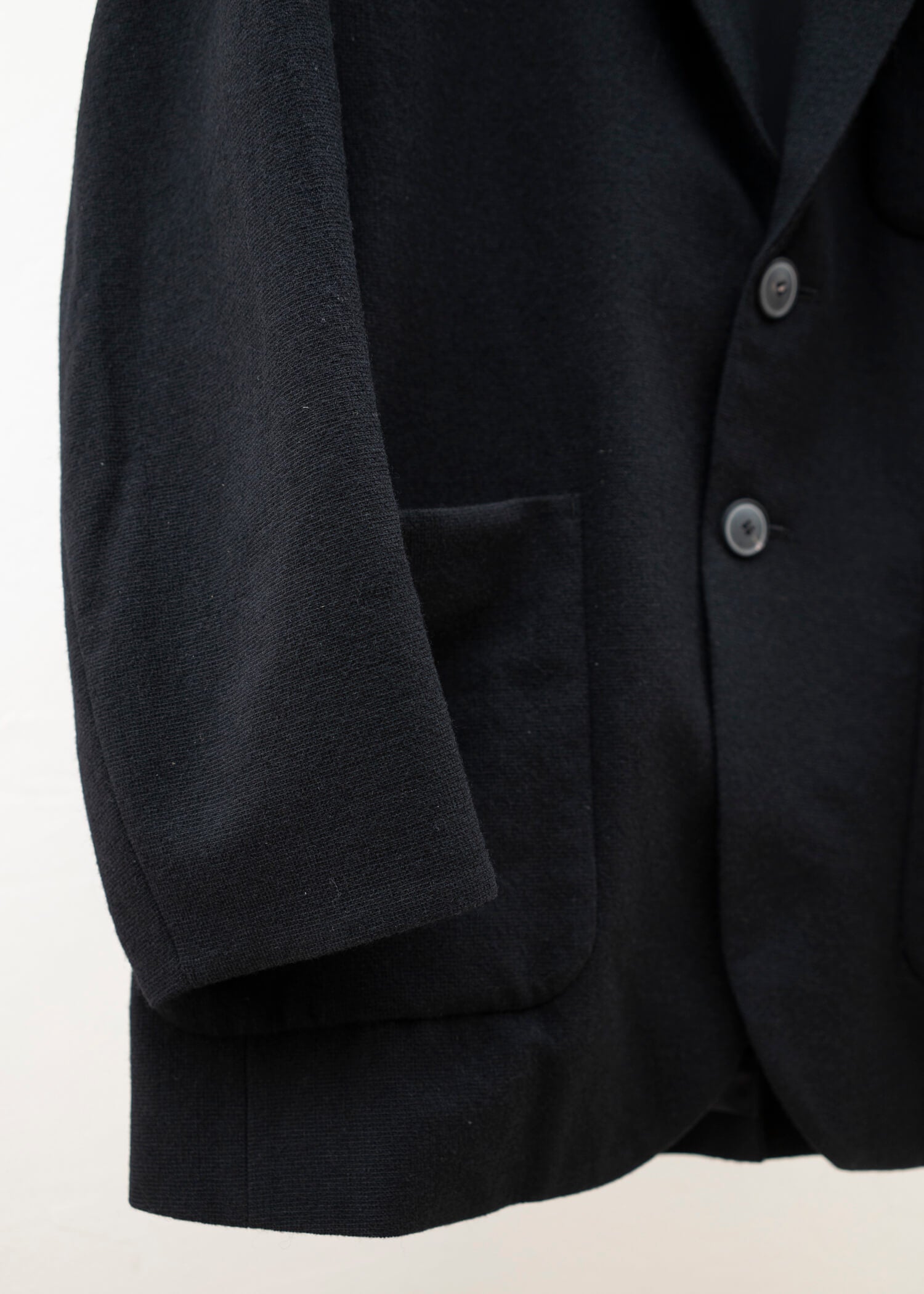 YOKO SAKAMOTO TWEED BIG JACKET / BLACK