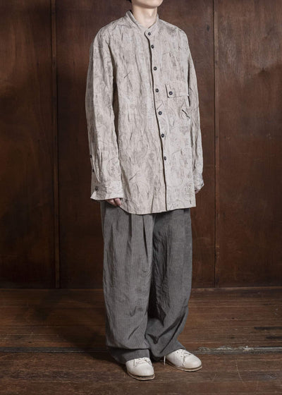 ZIGGY CHEN 0M2610727 MANDARIN COLLAR POCKET SHIRT 11