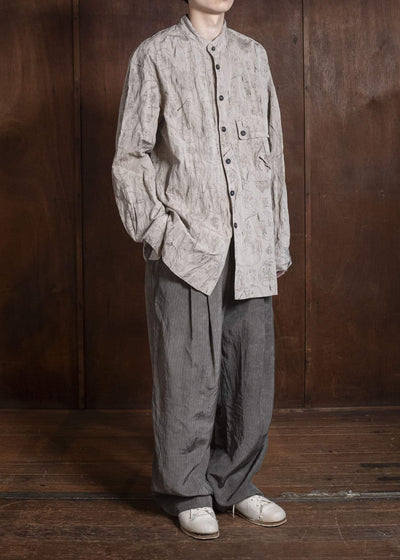 ZIGGY CHEN 0M2610727 MANDARIN COLLAR POCKET SHIRT 11