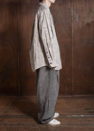 ZIGGY CHEN 0M2610727 MANDARIN COLLAR POCKET SHIRT 11