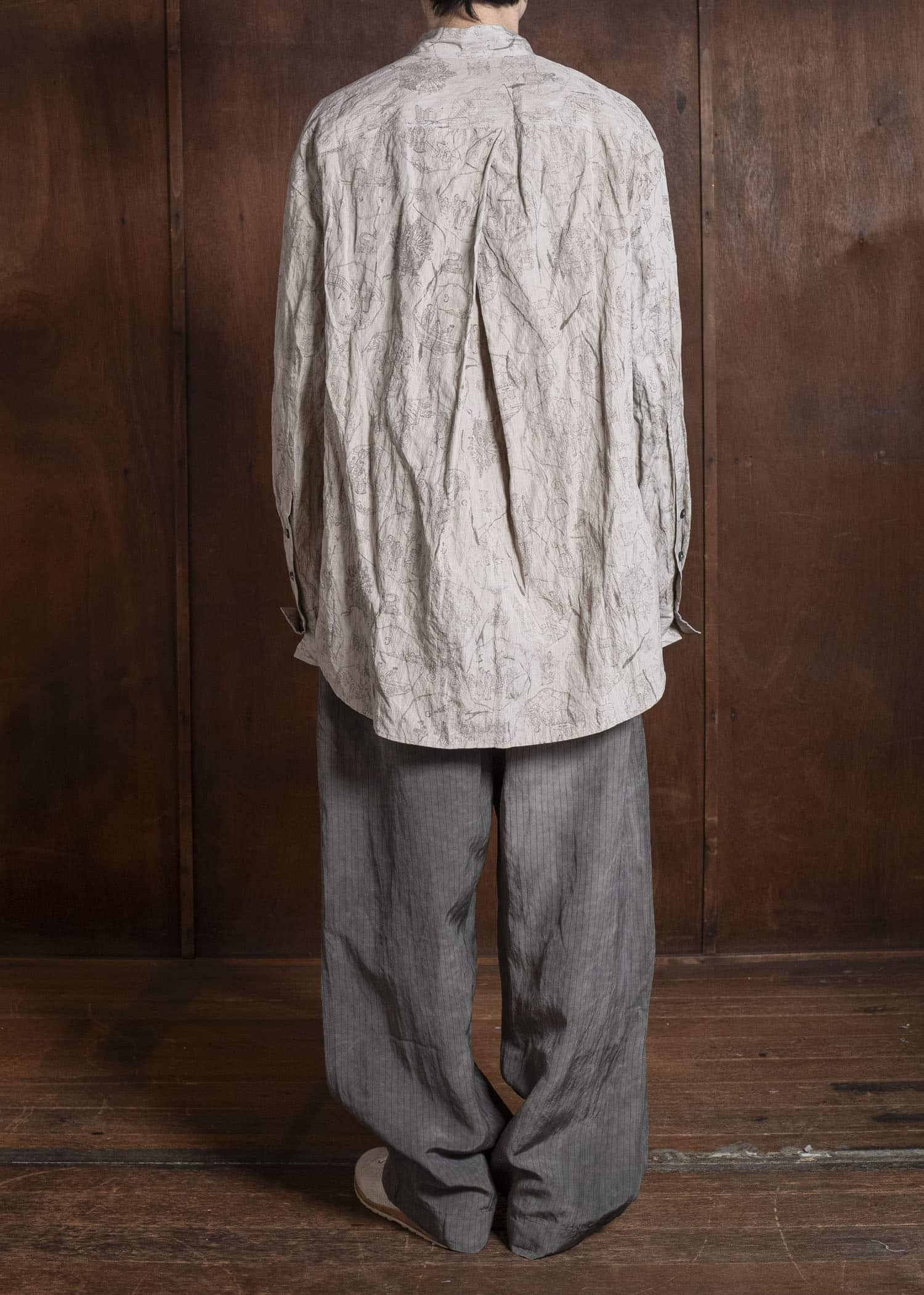 ZIGGY CHEN 0M2610727 MANDARIN COLLAR POCKET SHIRT 11