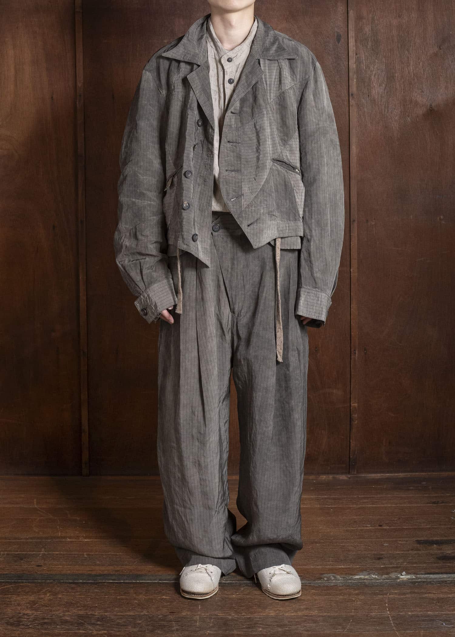 ZIGGY CHEN 0M2610930 CROPPED PATCHWORK JACKET 03