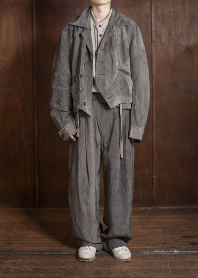 ZIGGY CHEN 0M2610930 CROPPED PATCHWORK JACKET 03