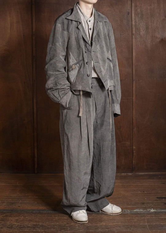 ZIGGY CHEN 0M2610930 CROPPED PATCHWORK JACKET 03