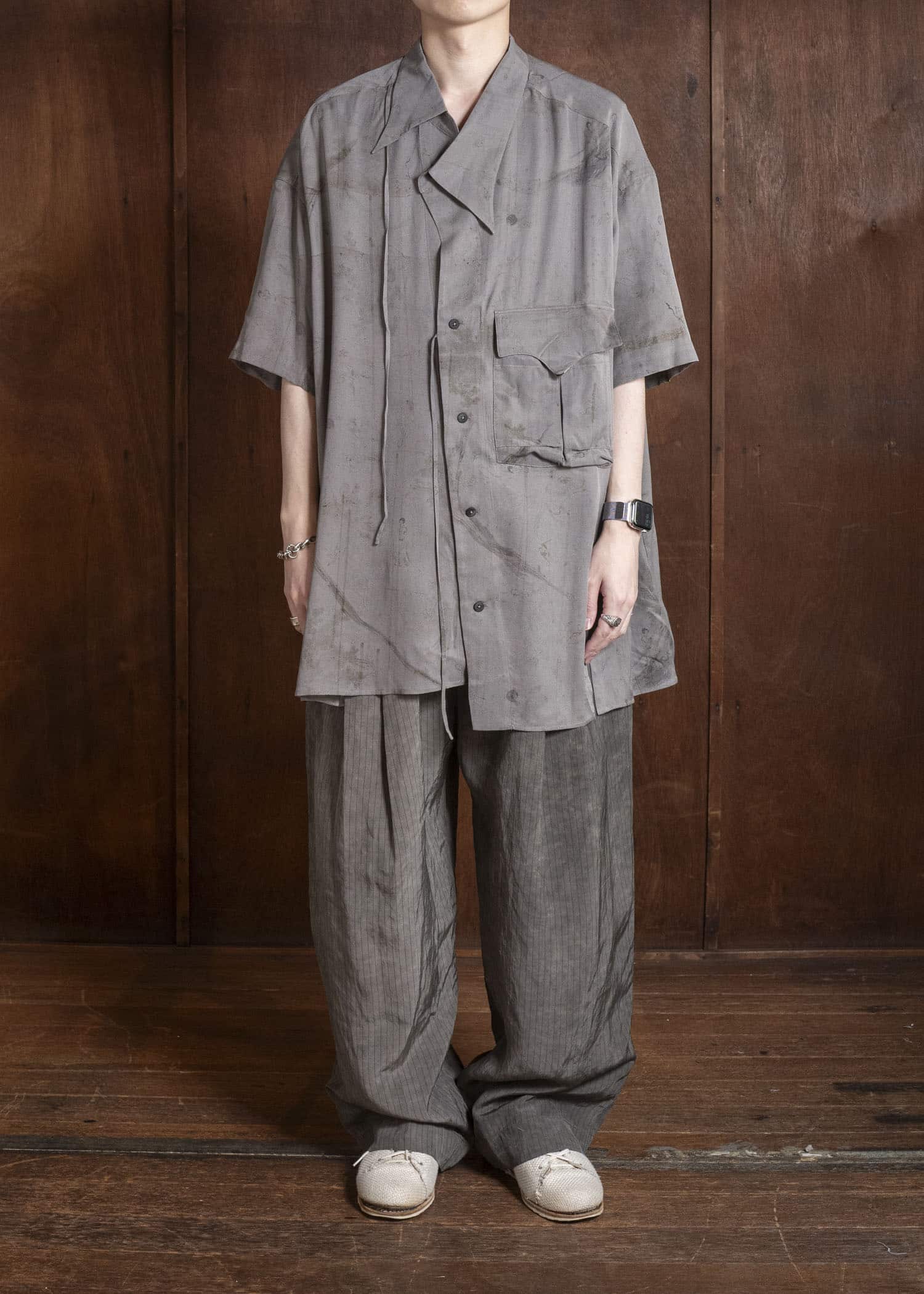 ZIGGY CHEN 0M2610750 ASYMMETRIC SHORT SLEEVE SHIRT 52