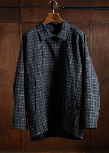 JAN-JAN VAN ESSCHE ANORAK#1 Anorak Style Shirt Jacket Tumbled Wool Check