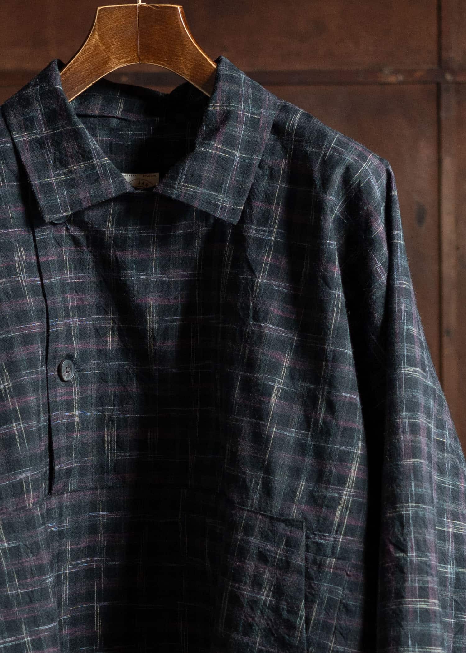 JAN-JAN VAN ESSCHE ANORAK#1 Anorak Style Shirt Jacket Tumbled Wool Check