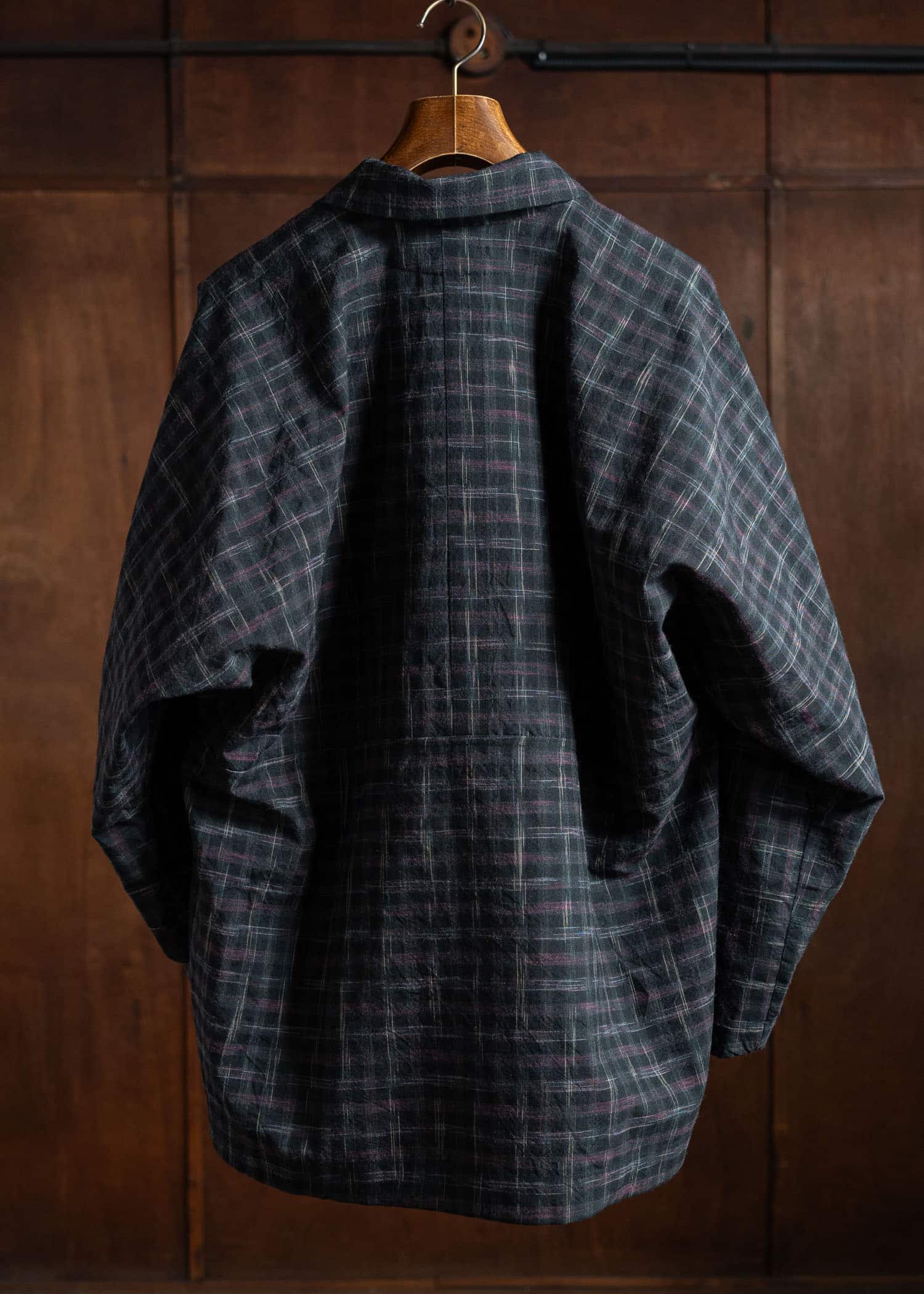 JAN-JAN VAN ESSCHE ANORAK#1 Anorak Style Shirt Jacket Tumbled Wool Check