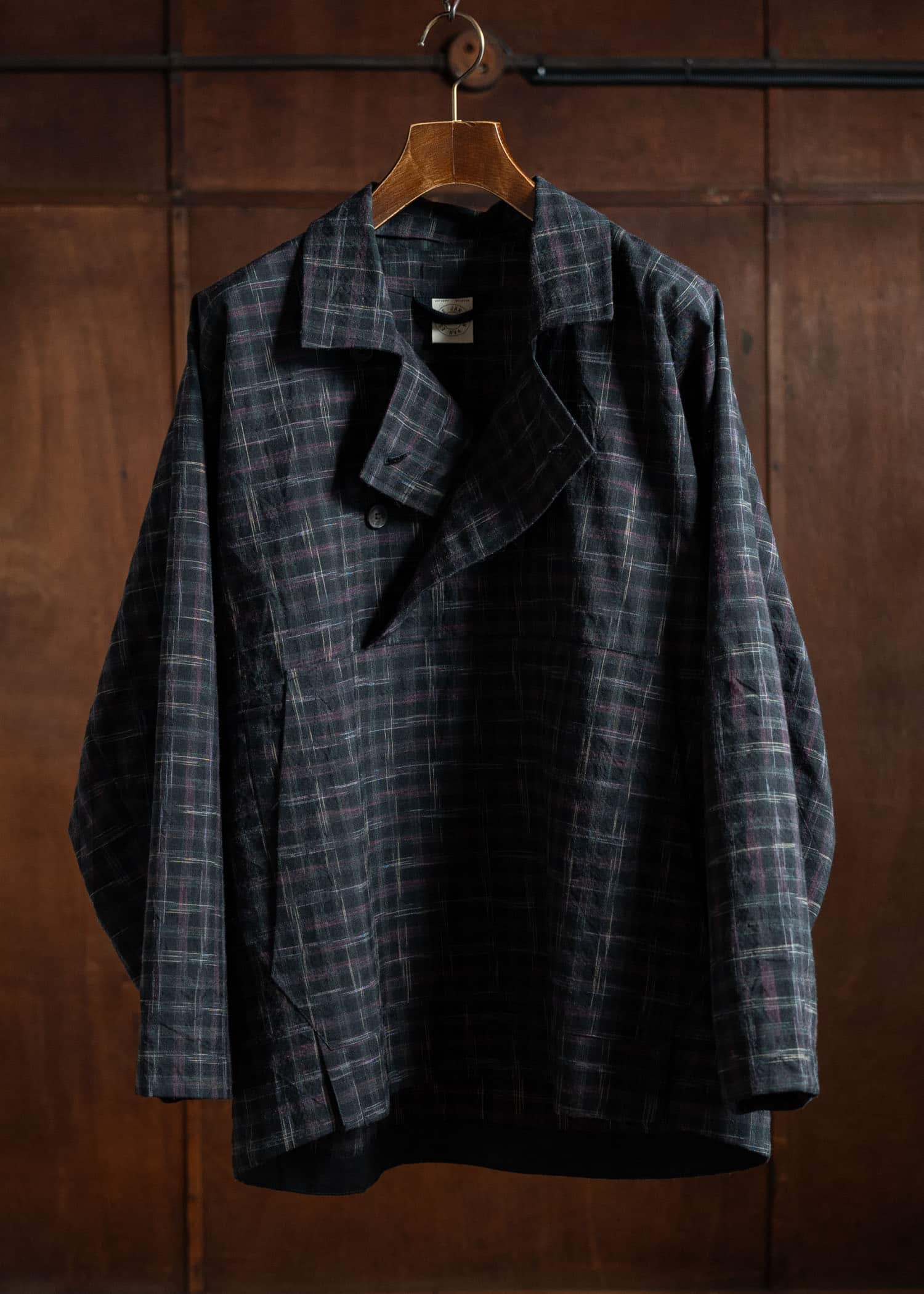 JAN-JAN VAN ESSCHE ANORAK#1 Anorak Style Shirt Jacket Tumbled Wool Check