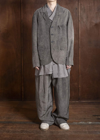 ZIGGY CHEN 0M2610905 STRIPED PATCHWORK WORKERS BLAZER 03