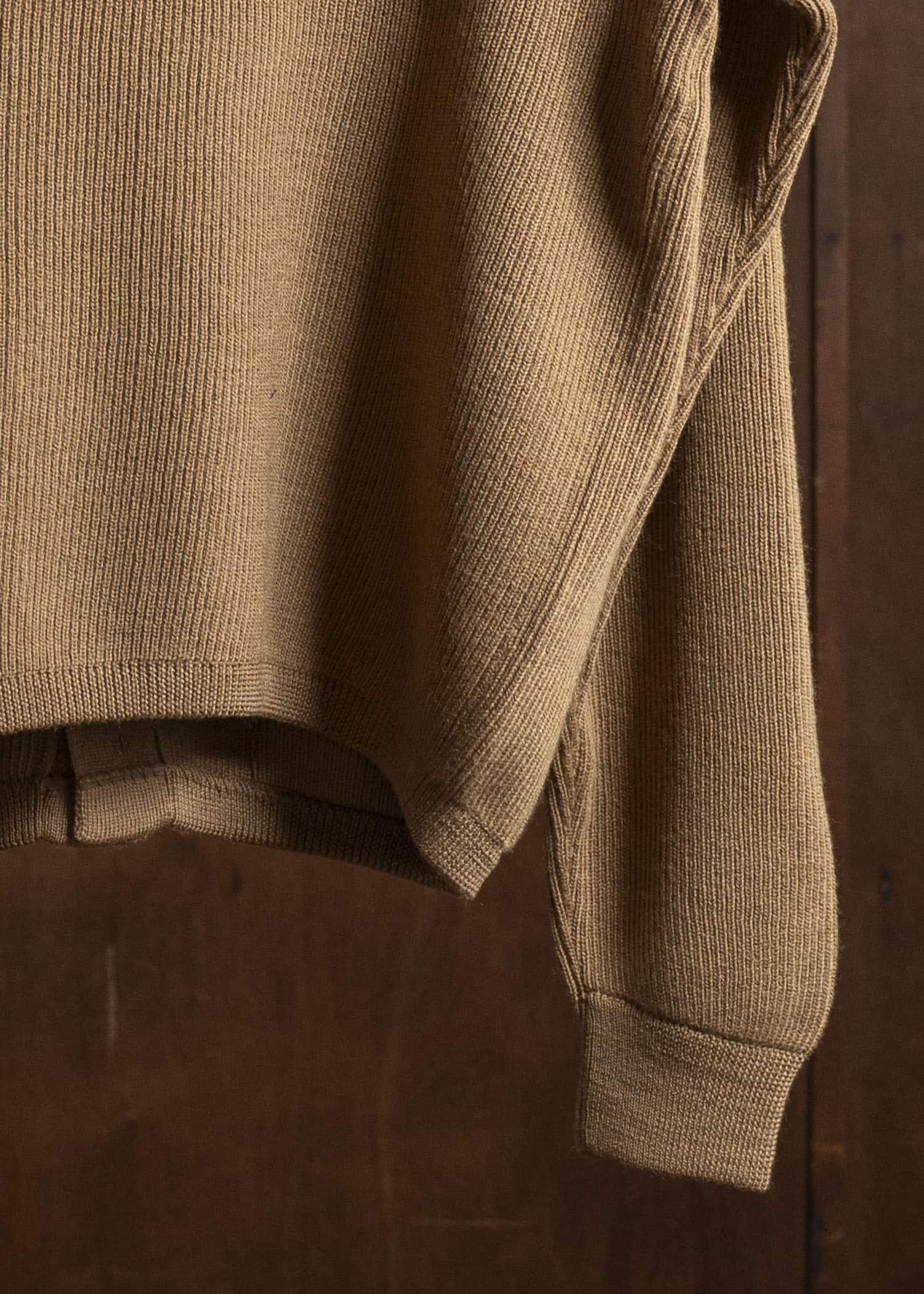 Taiga Takahashi Lot.521 Turtleneck Cardigan CAMEL