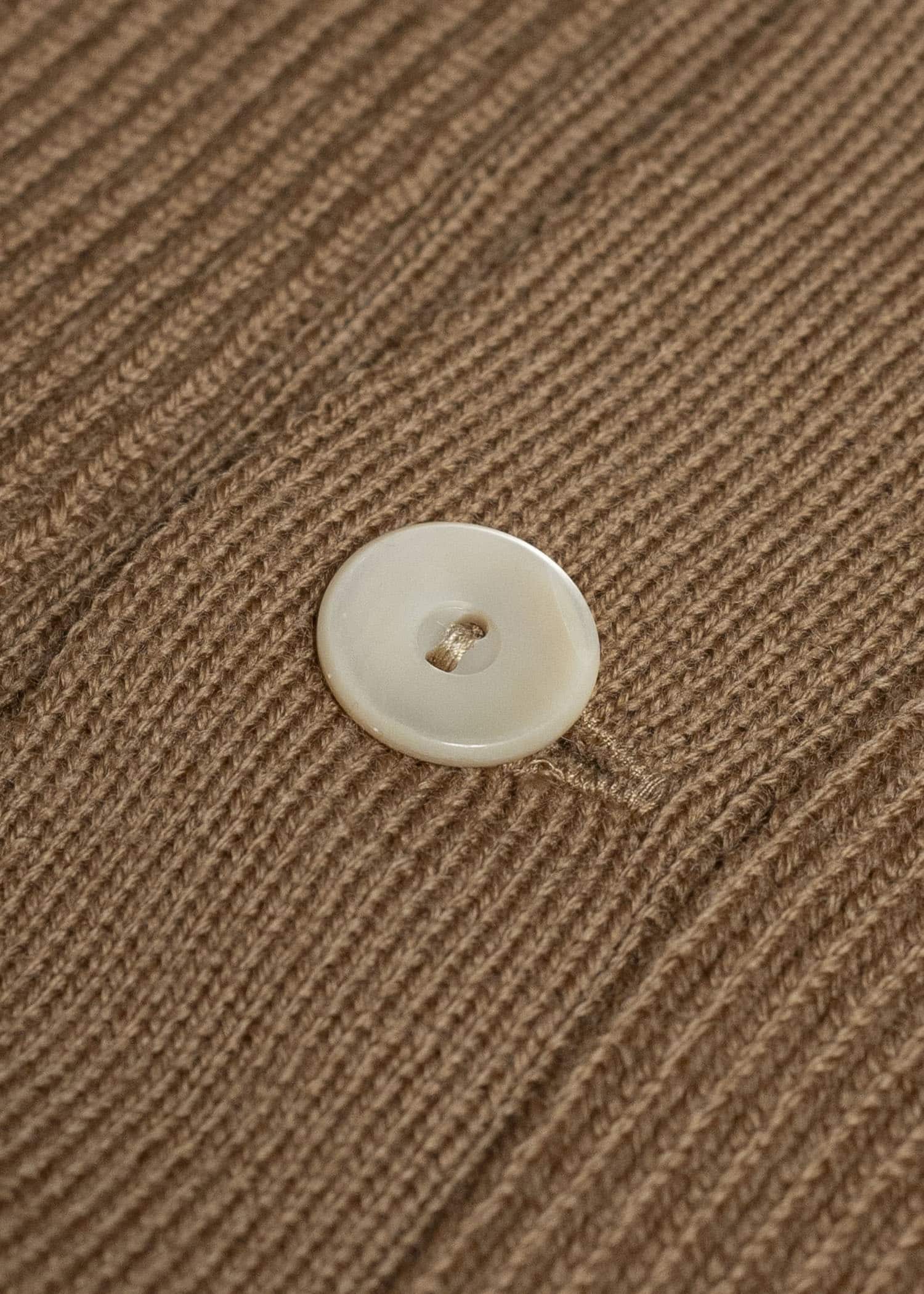 Taiga Takahashi Lot.521 Turtleneck Cardigan CAMEL