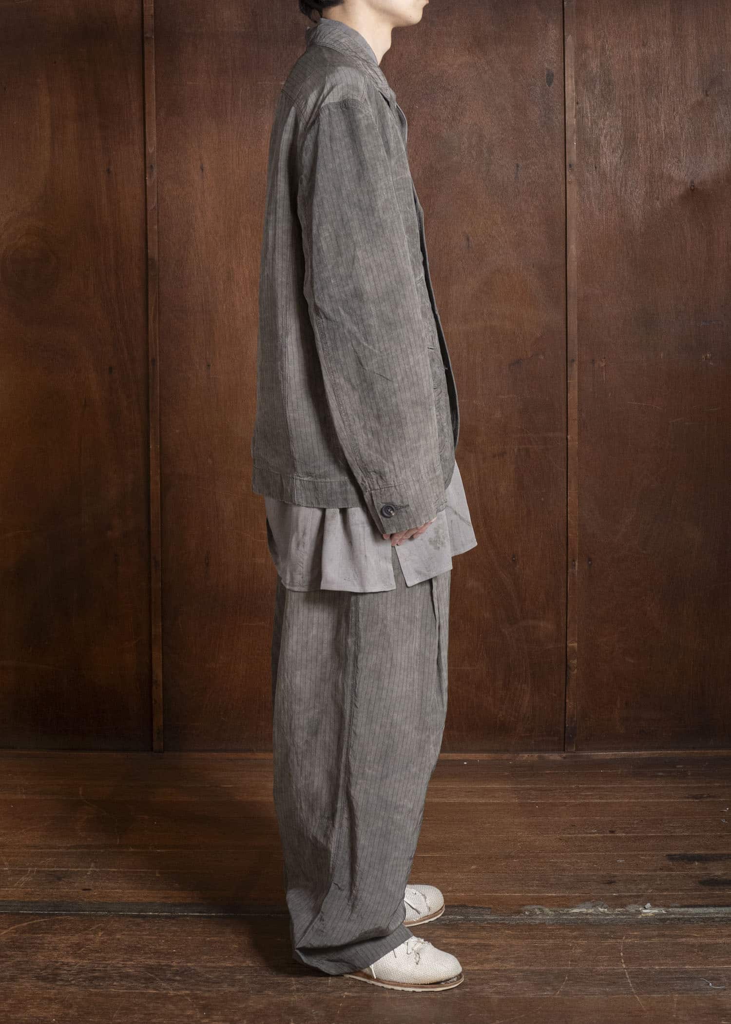 ZIGGY CHEN 0M2610905 STRIPED PATCHWORK WORKERS BLAZER 03