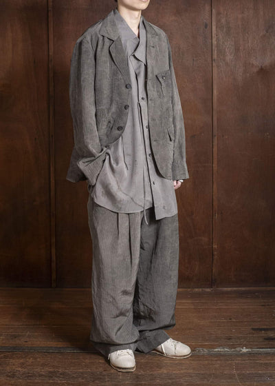 ZIGGY CHEN 0M2610905 STRIPED PATCHWORK WORKERS BLAZER 03