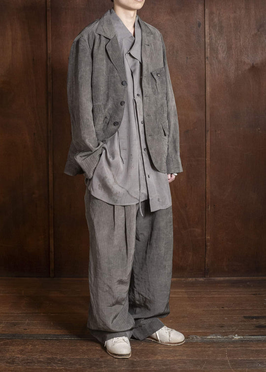 ZIGGY CHEN 0M2610905 STRIPED PATCHWORK WORKERS BLAZER 03