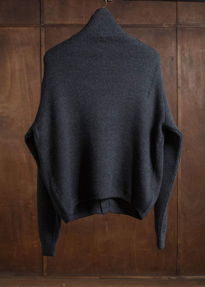 Taiga Takahashi Lot.521 Turtleneck Cardigan CHARCOAL