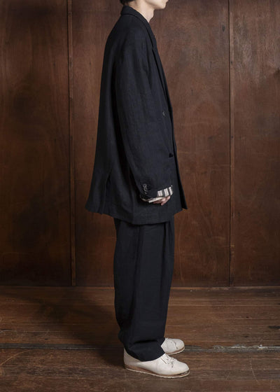 ZIGGY CHEN 0M2610914 DOUBLE BREASTED ORIENTAL LONG BLAZER 04