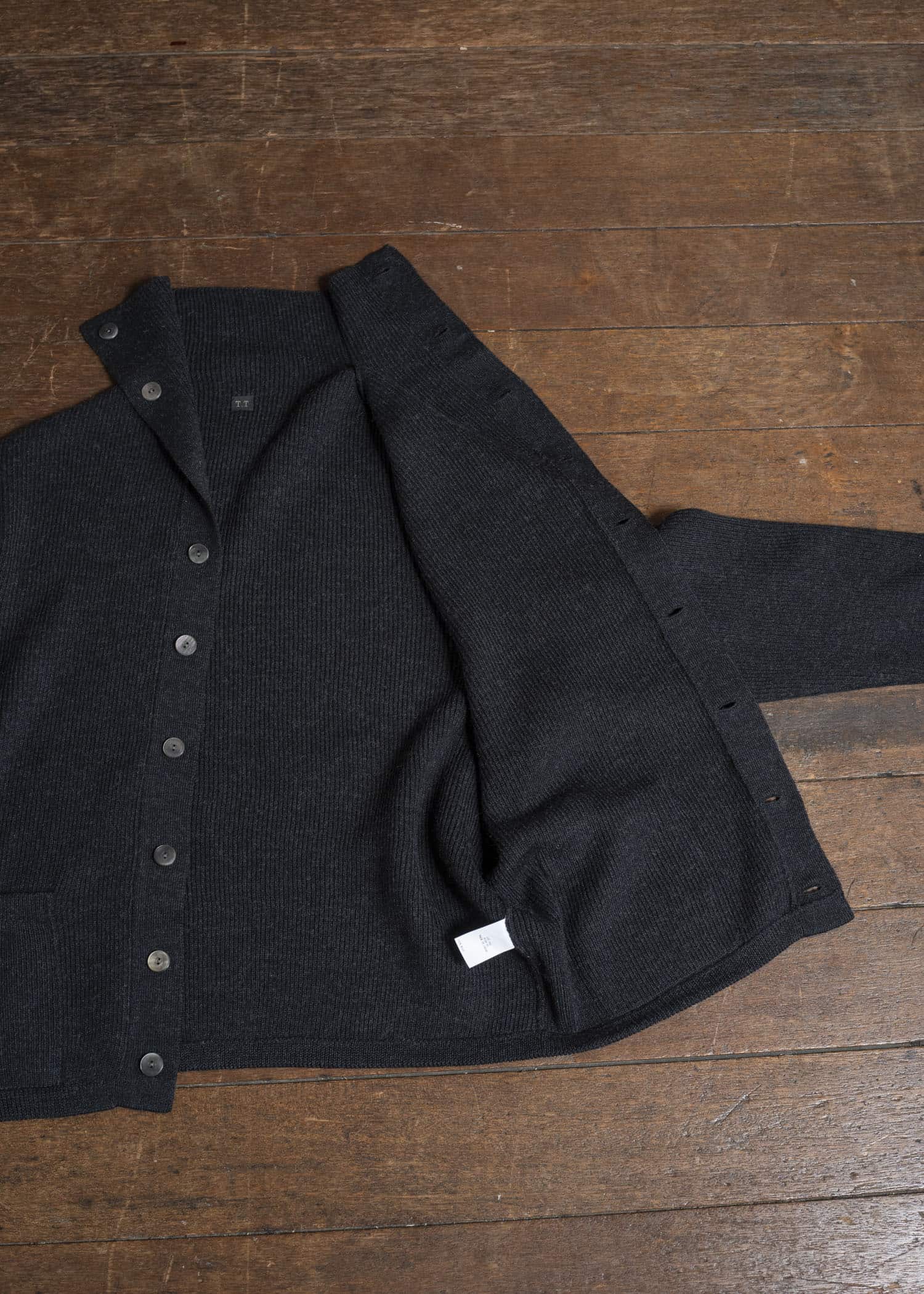 Taiga Takahashi Lot.521 Turtleneck Cardigan CHARCOAL