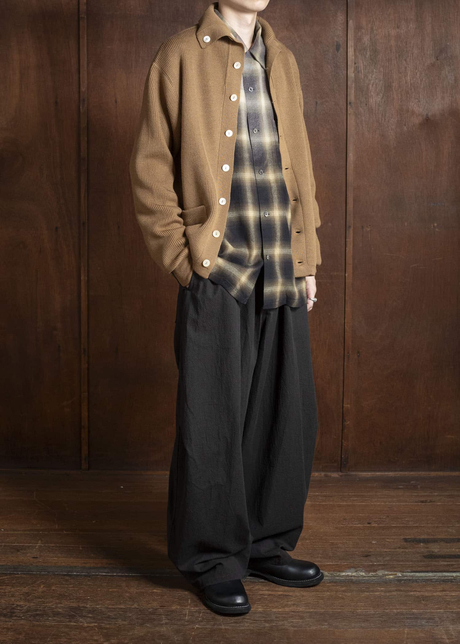 Taiga Takahashi Lot.521 Turtleneck Cardigan CAMEL