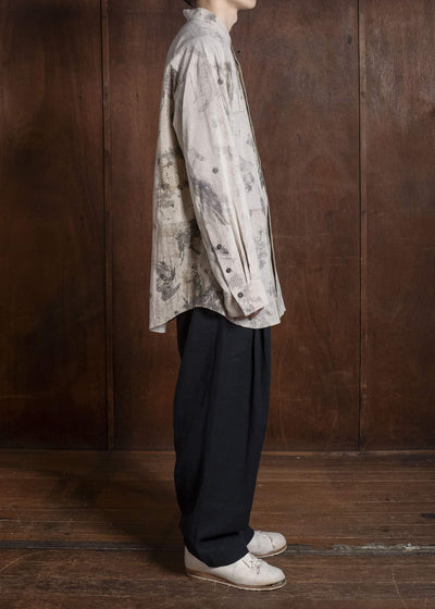 ZIGGY CHEN 0M2610745 MANDARIN COLLAR POCKET SHIRT 11