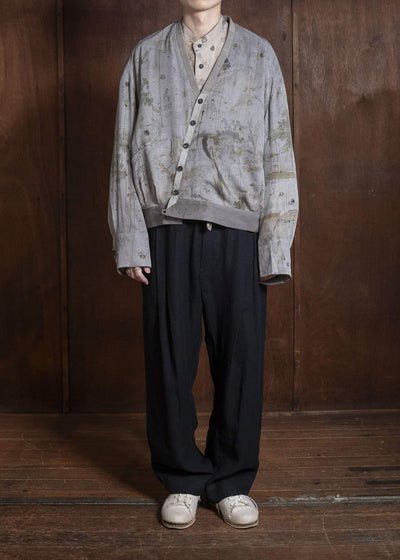 ZIGGY CHEN 0M2610903 DIGITAL PRINT SHAWL COLLAR BOMBER 52