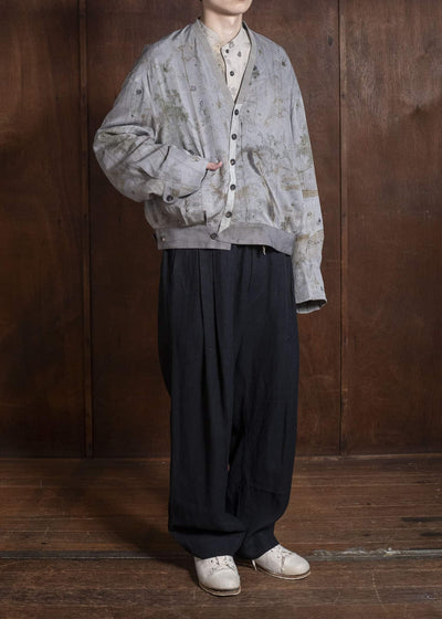 ZIGGY CHEN 0M2610903 DIGITAL PRINT SHAWL COLLAR BOMBER 52