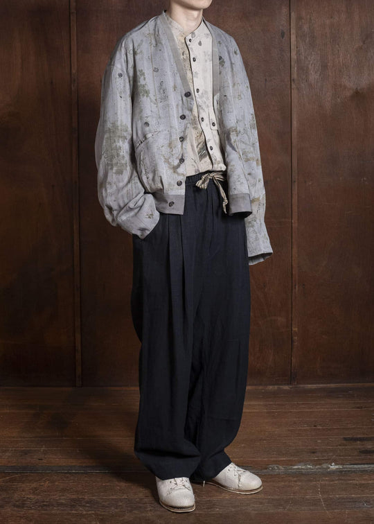 ZIGGY CHEN 0M2610903 DIGITAL PRINT SHAWL COLLAR BOMBER 52