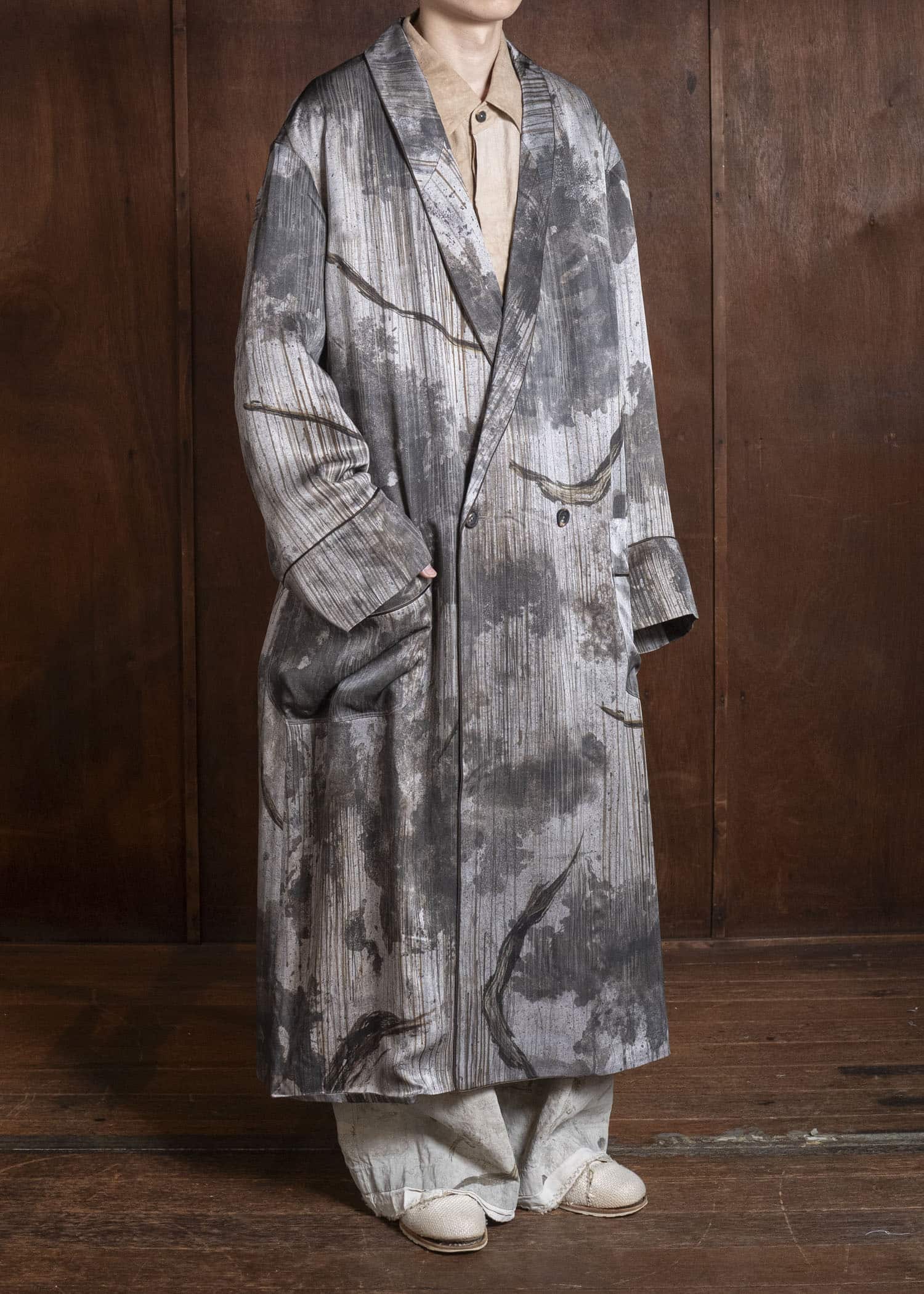 ZIGGY CHEN 0M2611102 DIGITAL PRINT LONG ROBE 02