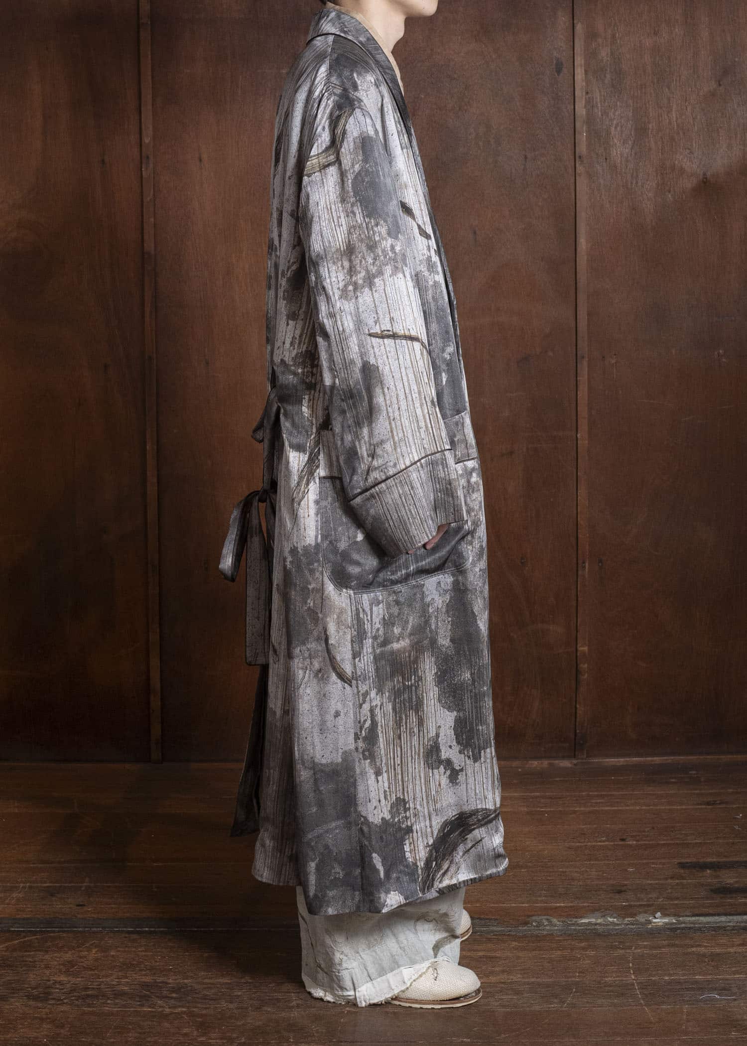 ZIGGY CHEN 0M2611102 DIGITAL PRINT LONG ROBE 02