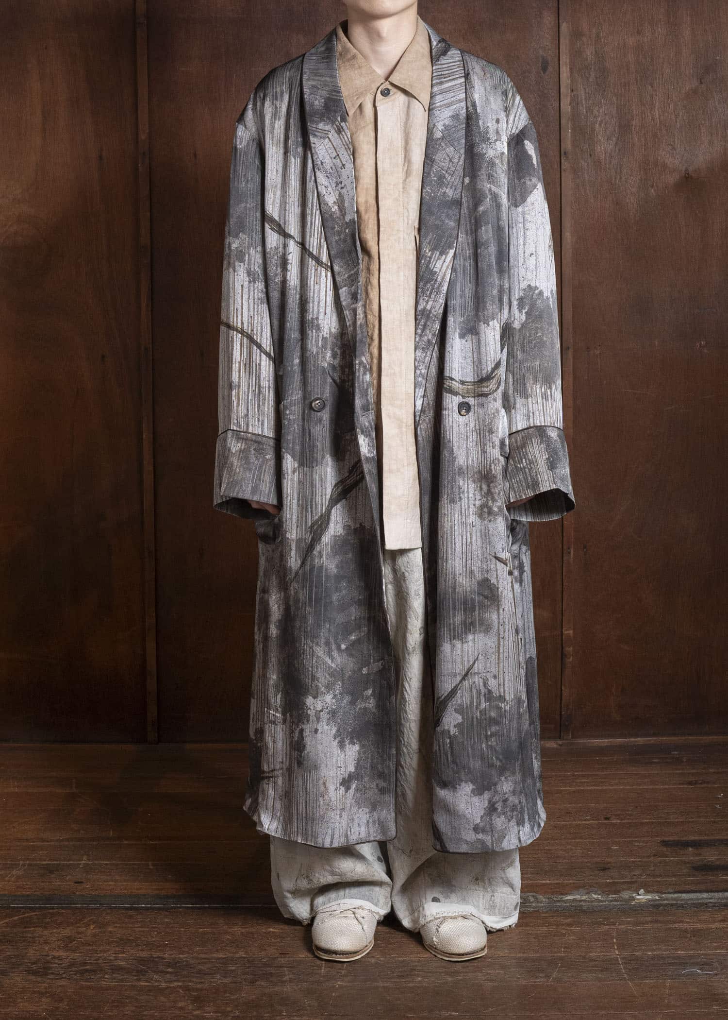 ZIGGY CHEN 0M2611102 DIGITAL PRINT LONG ROBE 02