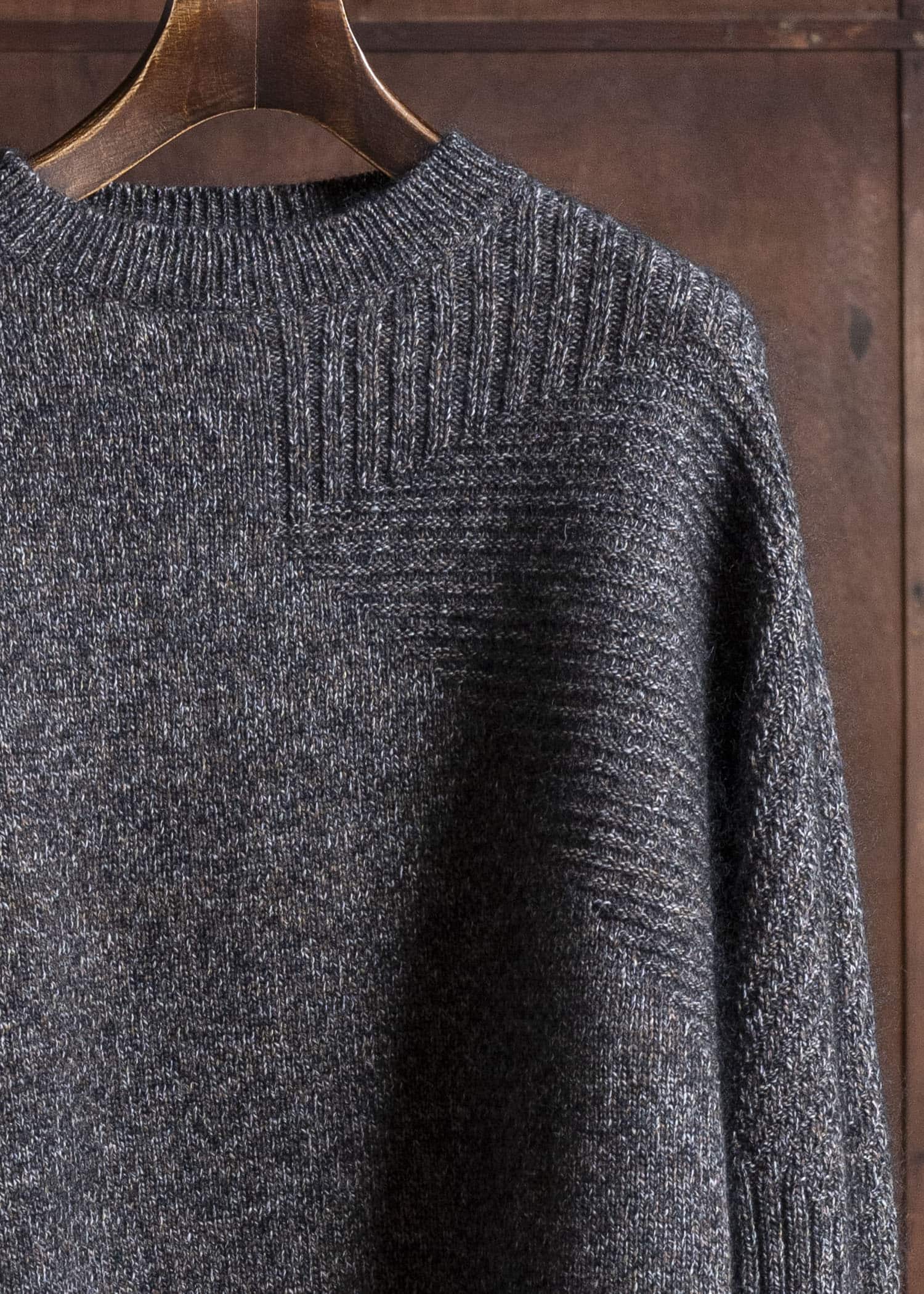 amachi. Wood Flame Knit AY17K-4080 Mix Gray