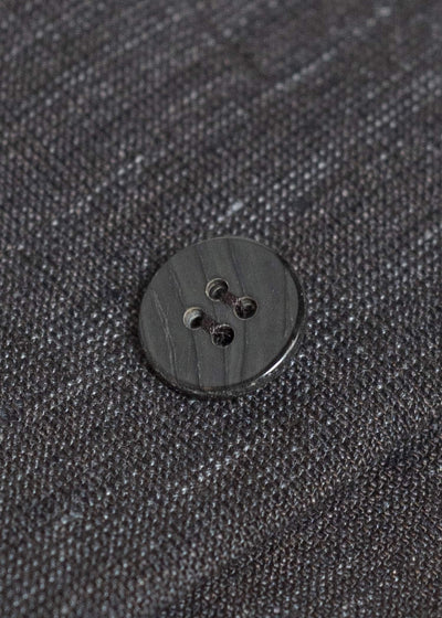 Jurgen Lehl Linen Shrink Short Blouson Black Brown J0152FJM502-99