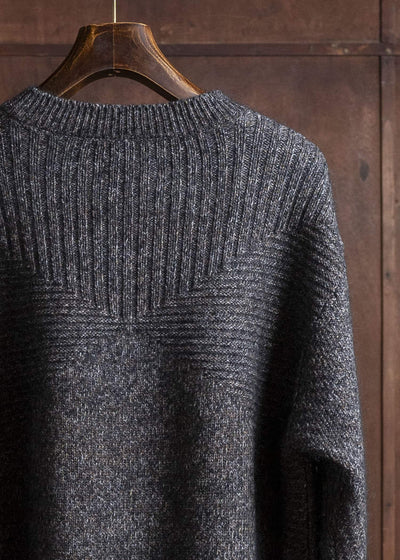 amachi. Wood Flame Knit AY17K-4080 Mix Gray