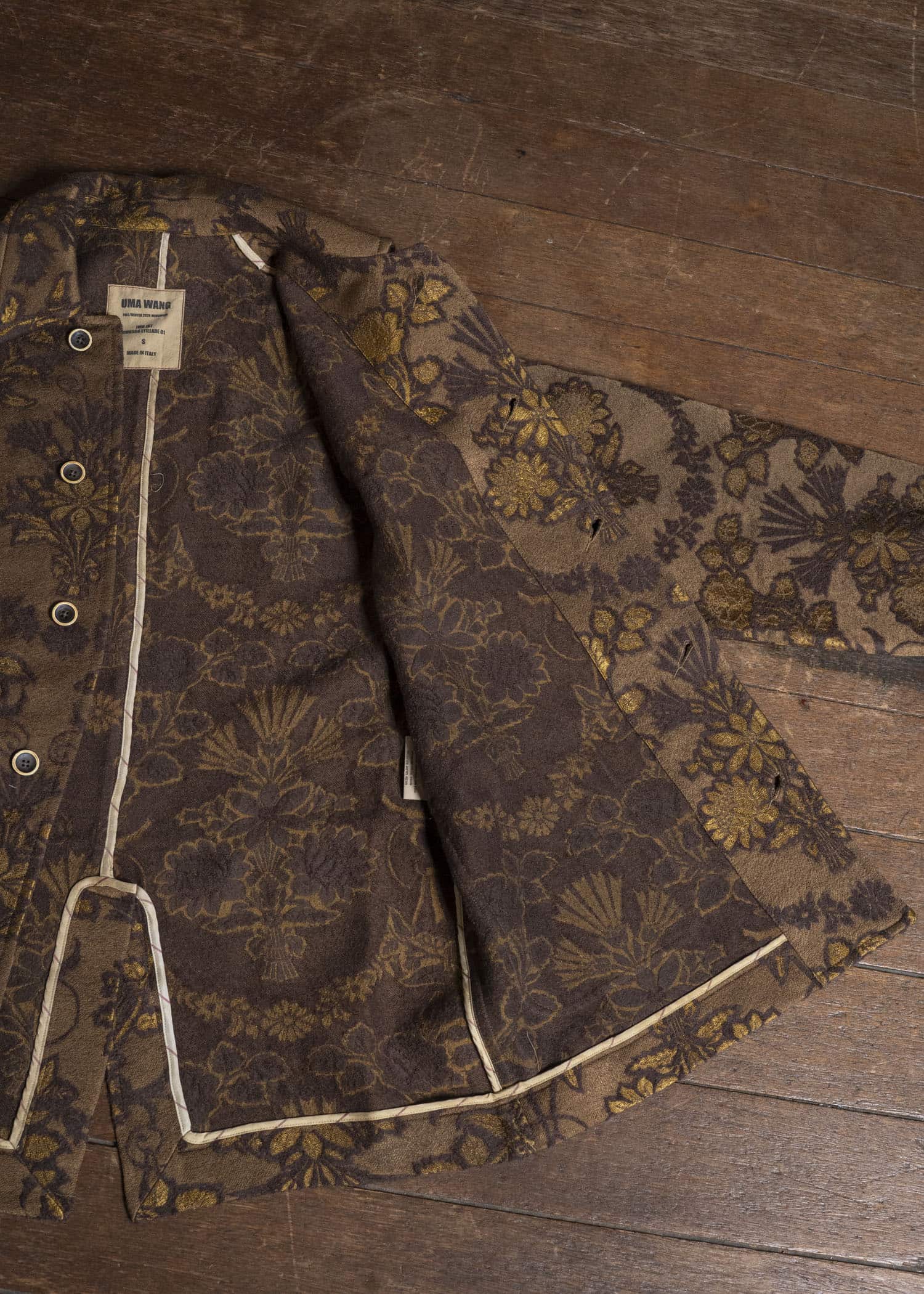 UMA WANG UM6556 JINN JKT uw246 - mustard/brown