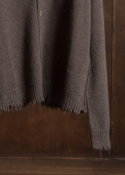 UMA WANG UK7557 OVER CARDIGAN uw600 - brown