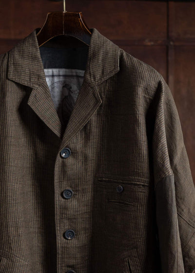 ZIGGY CHEN OVERSIZED TWO FACE WORKERS JACKET 0M2410914