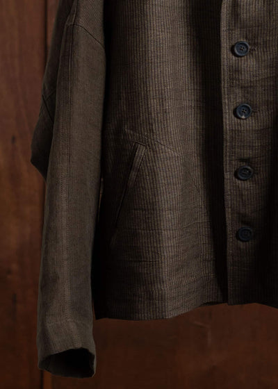 ZIGGY CHEN OVERSIZED TWO FACE WORKERS JACKET 0M2410914