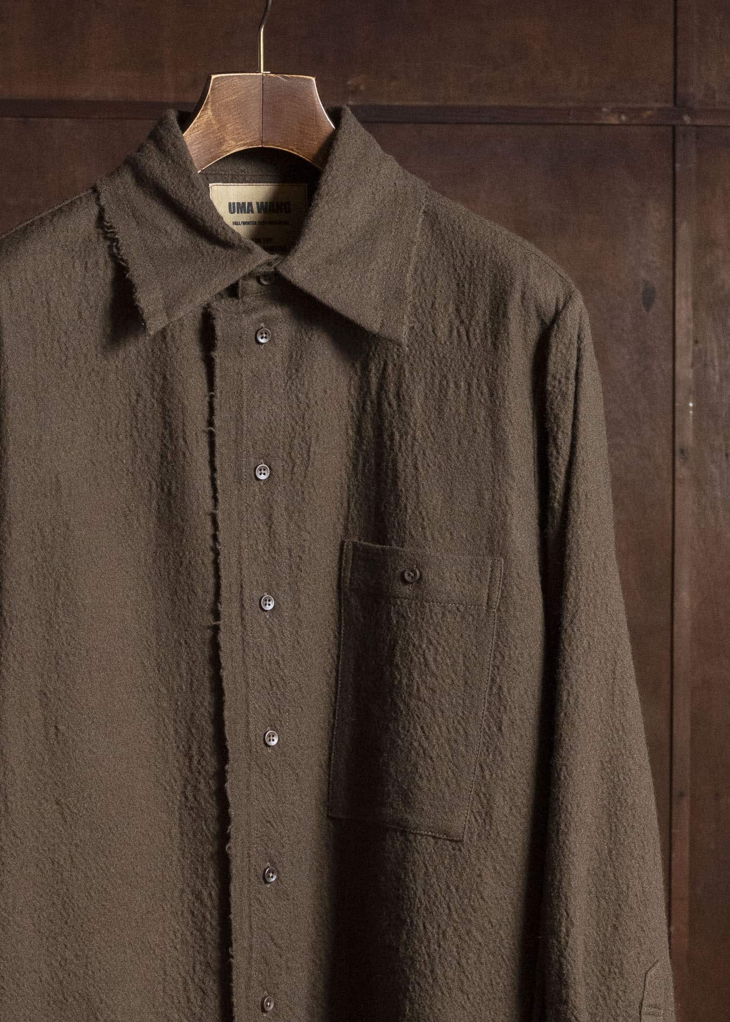 UMA WANG UM1502 TAB TOP uw430 - dark olive