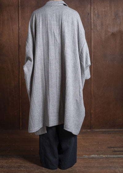 amachi. Kashmir Atelier Coat AY17O-1075 Natural Brown