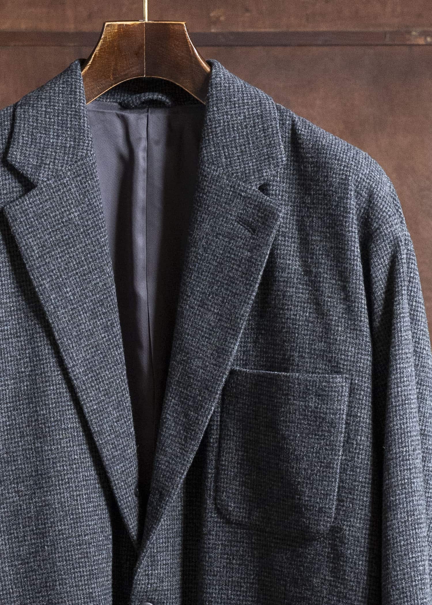 YOKO SAKAMOTO Oversized Jacket YS-25AW-10 HOUNDTOOTH