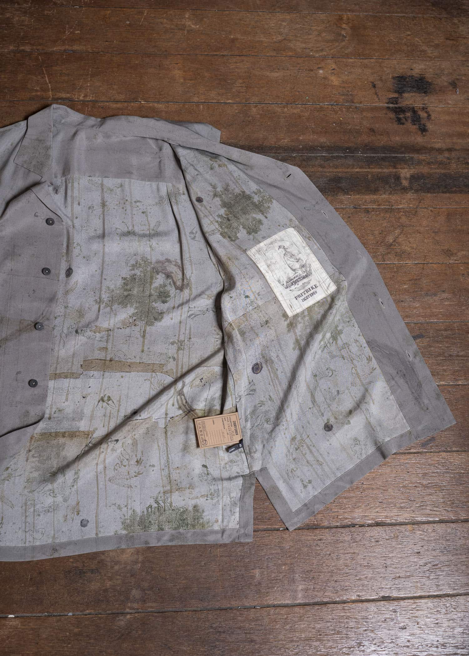 ZIGGY CHEN 0M2610729 DIGITAL PRINT SHORT SLEEVE POCKET SHIRT 52