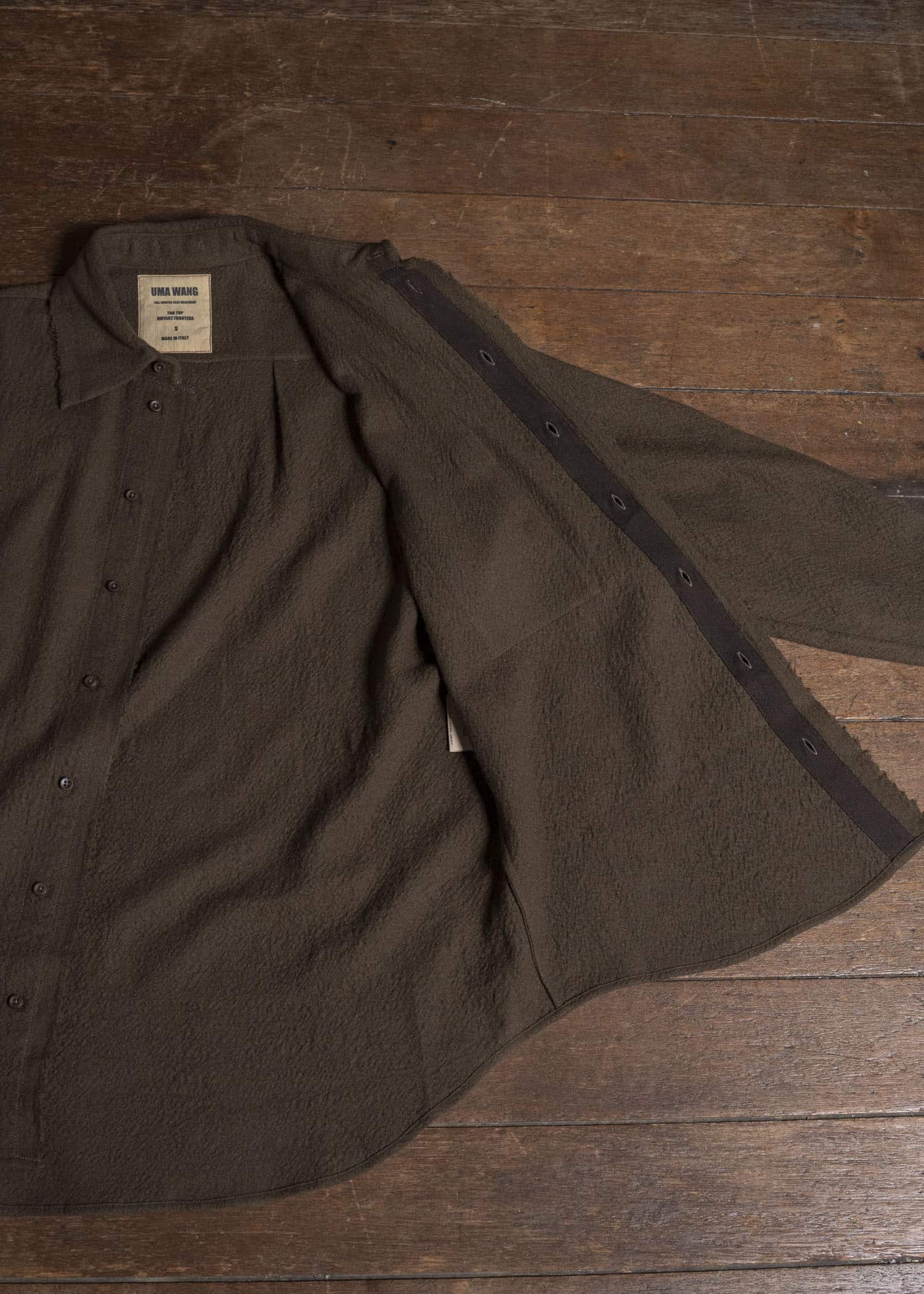 UMA WANG UM1502 TAB TOP uw430 - dark olive