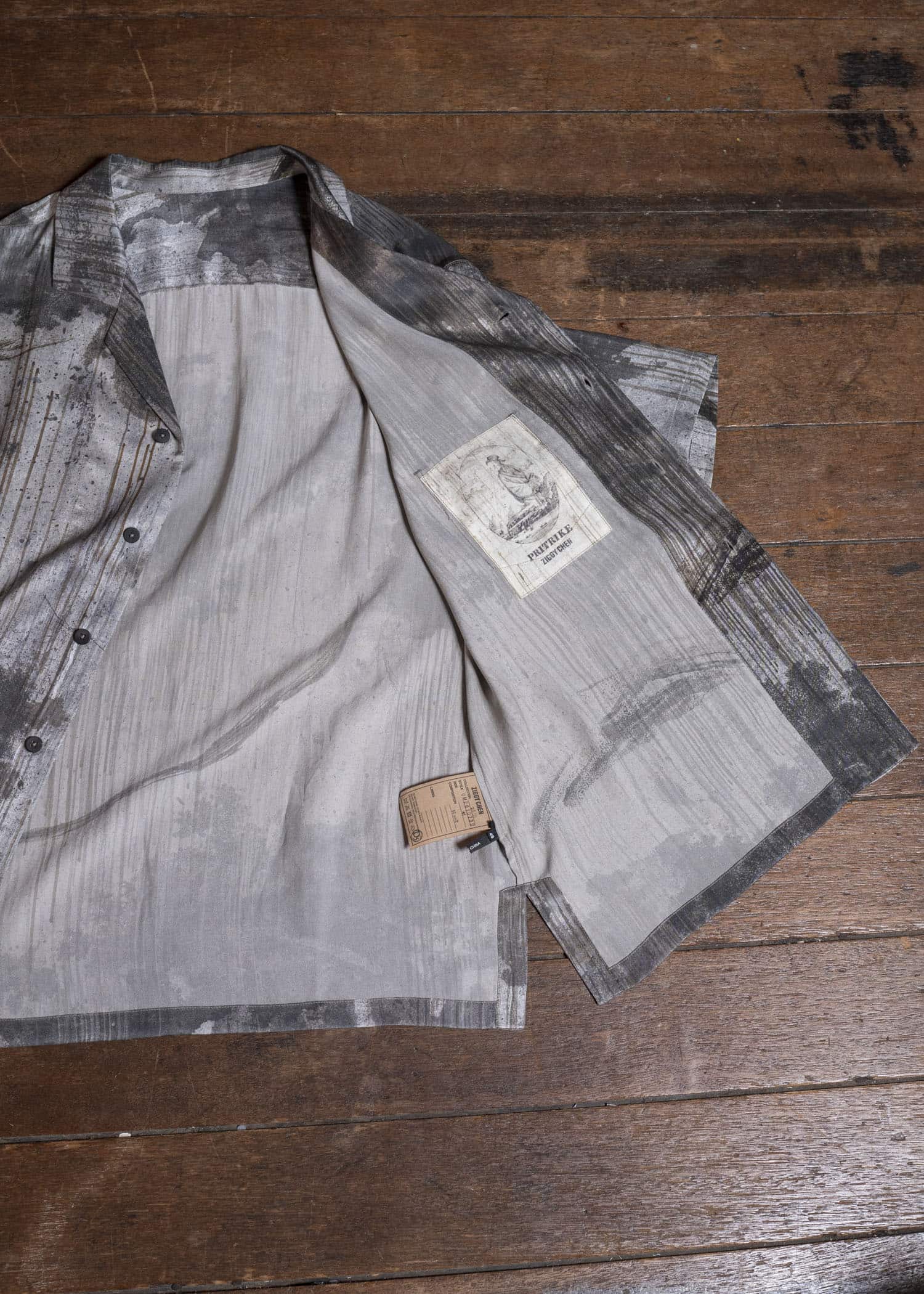 ZIGGY CHEN 0M2610730 DIGITAL PRINT SHORT SLEEVE POCKET SHIRT 02